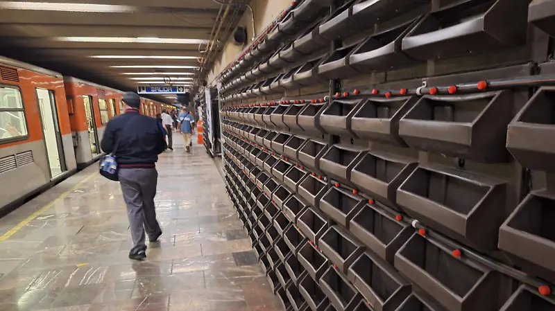 Avance de obras de remodelación de la línea 2 del metro previo al Mundial FIFA 2026